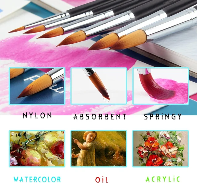 Amagic Pointed Round Brush Set — product view 3