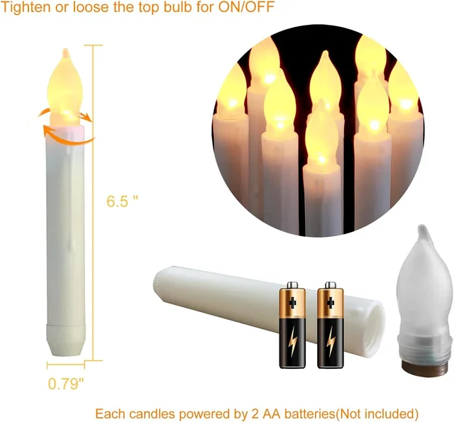 Amagic Remote Taper Candles — product view 5