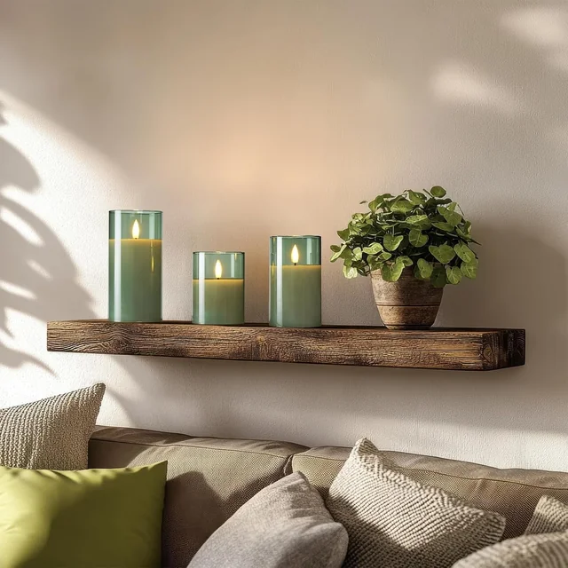 Amagic Olive Glass Pillars — product view 4