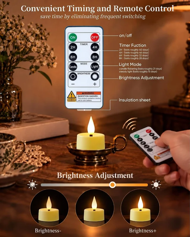Amagic Ivory 3D Tea Lights — product view 5