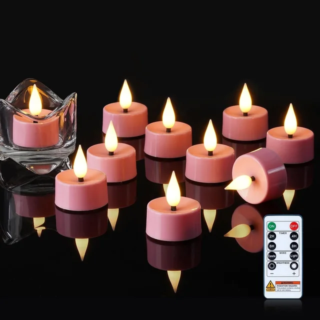 Amagic Pink 3D Tea Lights — product view 1