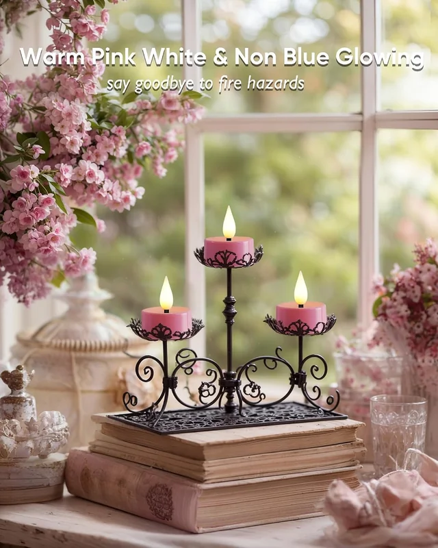 Amagic Pink 3D Tea Lights — product view 3