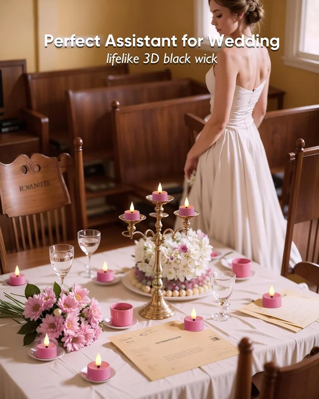 Amagic Pink 3D Tea Lights — product view 5
